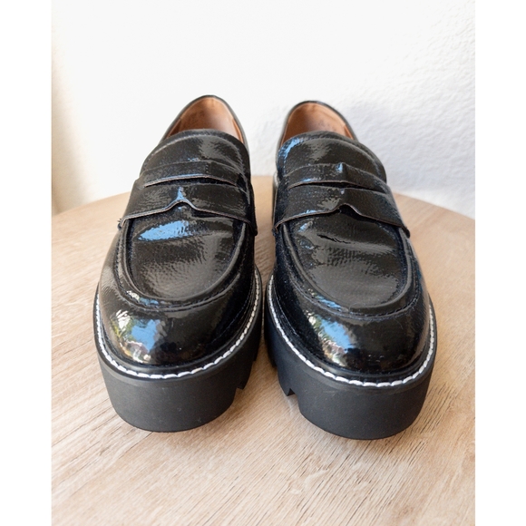 Franco Sarto | "Balin" Patent Faux Leather Platform Loafer - Picture 3 of 10